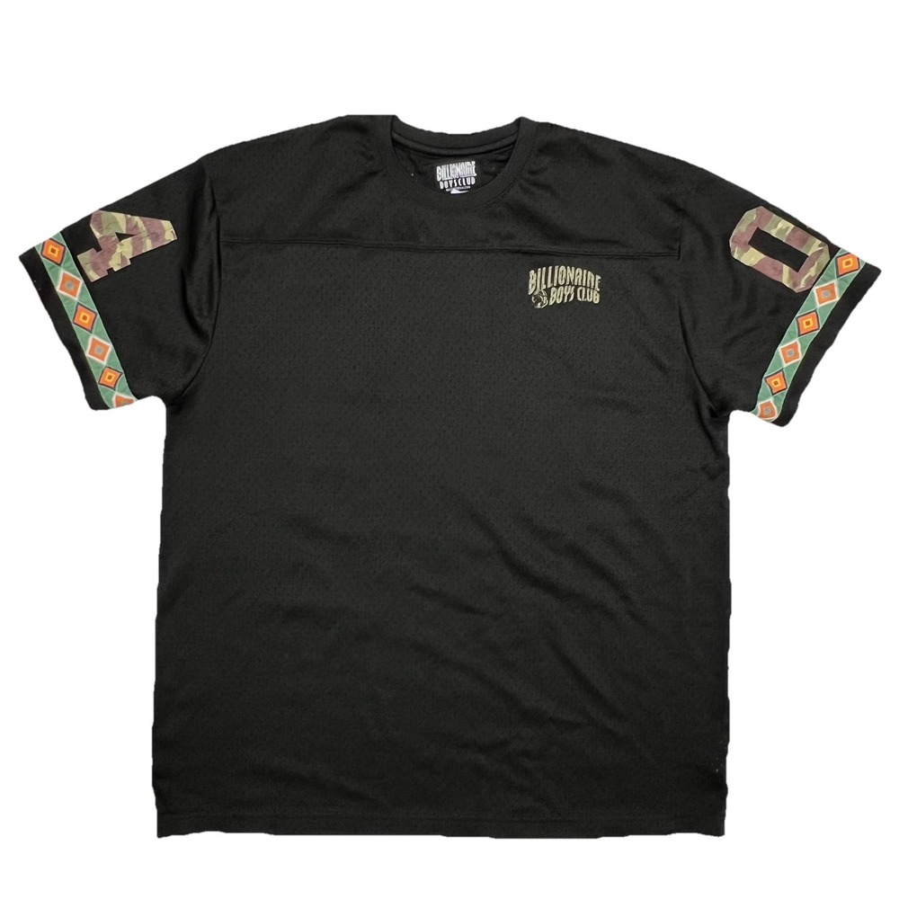 Billionaire Boys Club Varsity SS Knit Mesh Jersey Black Green Size M